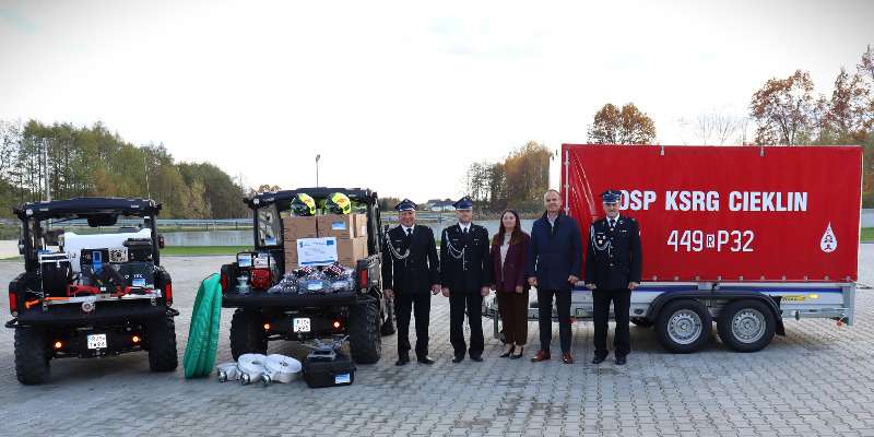 Nowy sprzęt dla jednostek OSP KSRG Cieklin i Dębowiec Nowy sprzęt dla jednostek OSP KSRG Cieklin i Dębowiec