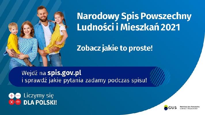 1 kwietnia rozpoczyna się Narodowy Spis Powszechny Ludności i Mieszkań 2021 1 kwietnia rozpoczyna się Narodowy Spis Powszechny Ludności i Mieszkań 2021