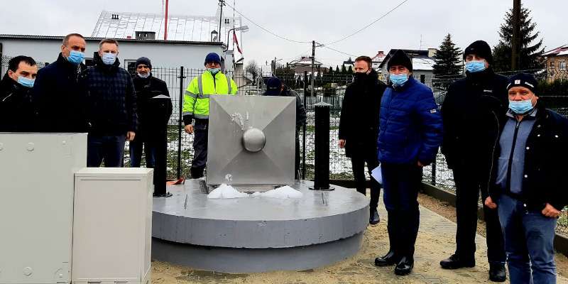 Odbiór pierwszego etapu kanalizacji sanitarnej w Łazach Dębowieckich Odbiór pierwszego etapu kanalizacji sanitarnej w Łazach Dębowieckich