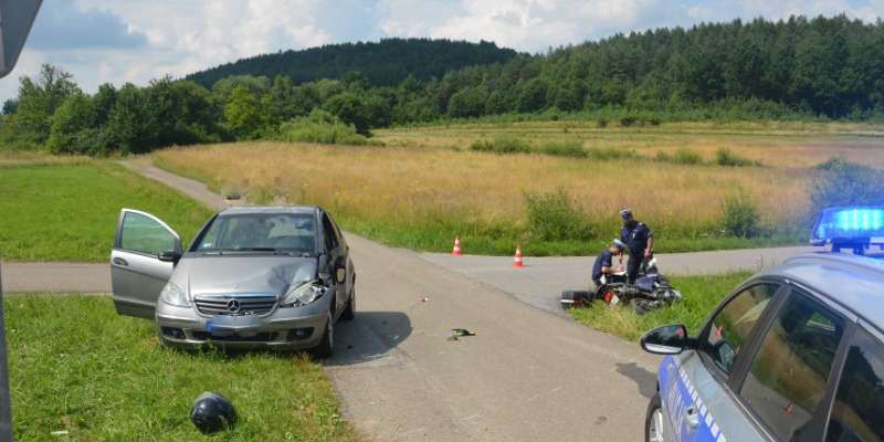 Wypadki z udziałem motocyklistów – policjanci apelują o ostrożność! Wypadki z udziałem motocyklistów – policjanci apelują o ostrożność!
