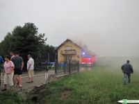 Pożar domu w Dobryni