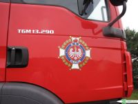 Pożar domu w Dobryni