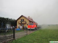 Pożar domu w Dobryni