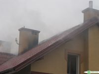 Pożar domu w Dobryni