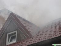 Pożar domu w Dobryni