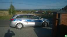 Dachowanie samochodu osobowego - Cieklin