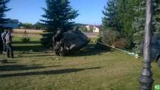 Dachowanie samochodu osobowego - Cieklin