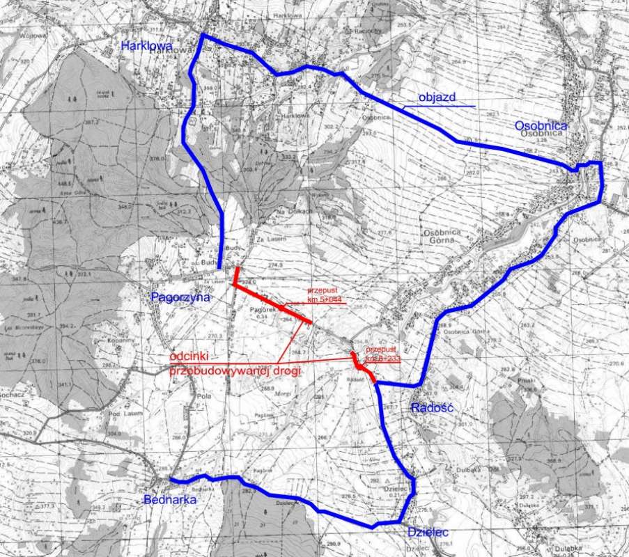 Remont drogi Pagórek-Radość, będą utrudnienia w ruchu