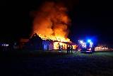 Pożar budynku gospodarczego w Cieklinie. Zwierzęta uratowane