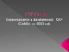 Spotkanie sprawozdawcze OSP w Cieklinie za rok 2022