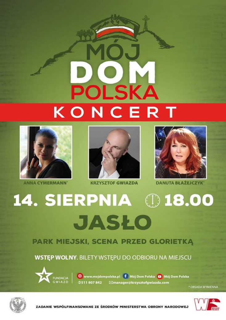 Koncert „Mój dom Polska” w Parku Miejskim Koncert „Mój dom Polska” w Parku Miejskim