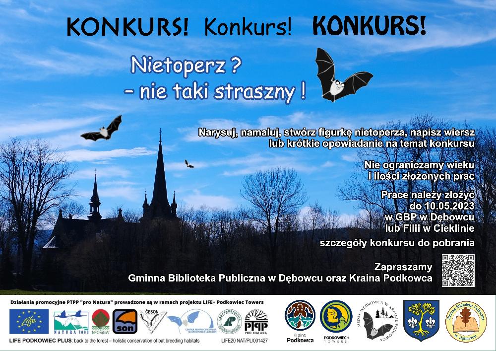 Konkurs plastyczny „Nietoperz? Nie taki straszny!” Konkurs plastyczny „Nietoperz? Nie taki straszny!”