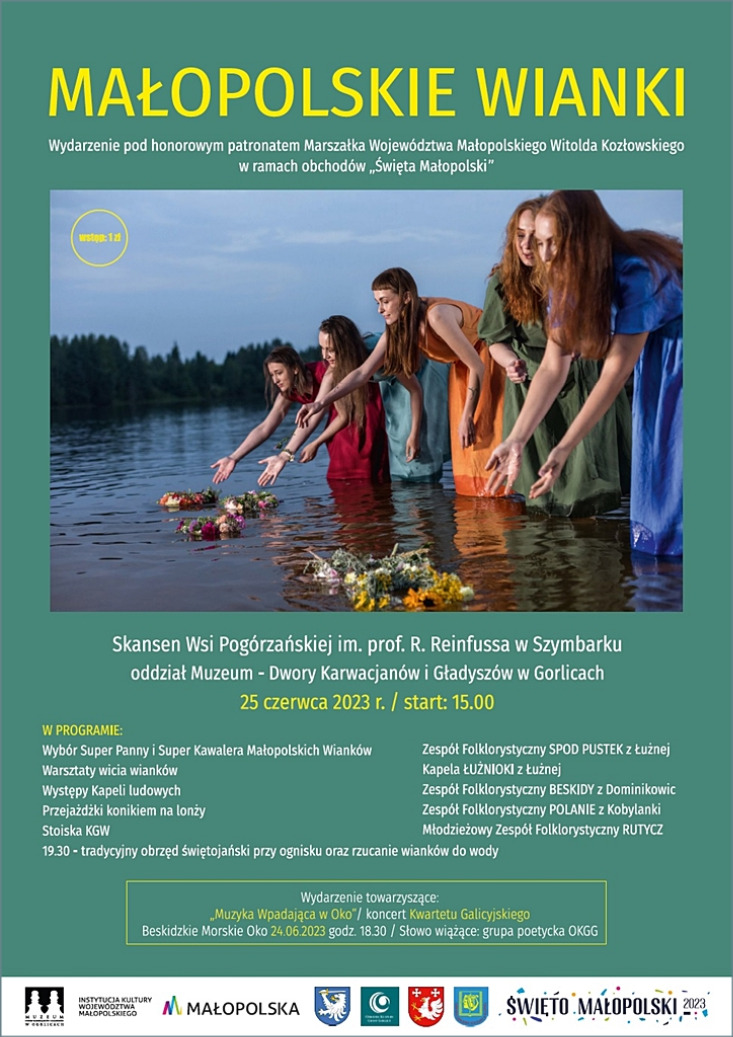 „MAŁOPOLSKIE WIANKI 2023” IMPREZA POD HONOROWYM PATRONATEM MARSZAŁKA WOJEWÓDZTWA MAŁOPOLSKIEGO WITOLDA KOZŁOWSKIEGO „MAŁOPOLSKIE WIANKI 2023” IMPREZA POD HONOROWYM PATRONATEM MARSZAŁKA WOJEWÓDZTWA MAŁOPOLSKIEGO WITOLDA KOZŁOWSKIEGO