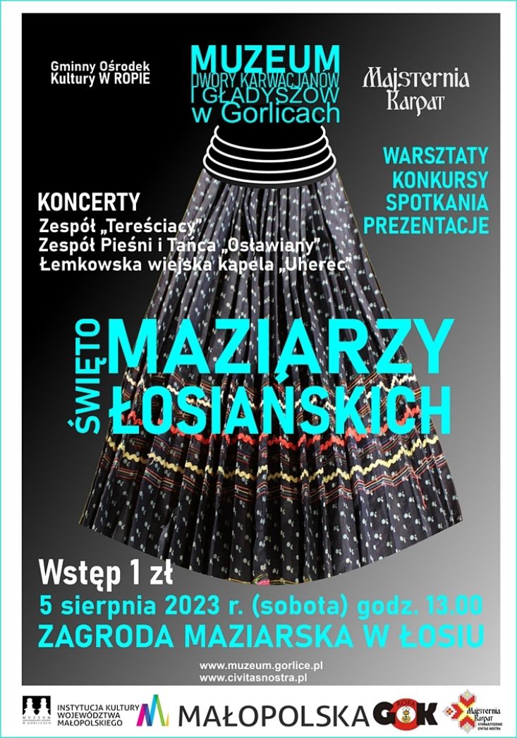 „ŚWIĘTO MAZIARZY ŁOSIAŃSKICH 2023” / ZAGRODA MAZIARSKA W ŁOSIU „ŚWIĘTO MAZIARZY ŁOSIAŃSKICH 2023” / ZAGRODA MAZIARSKA W ŁOSIU