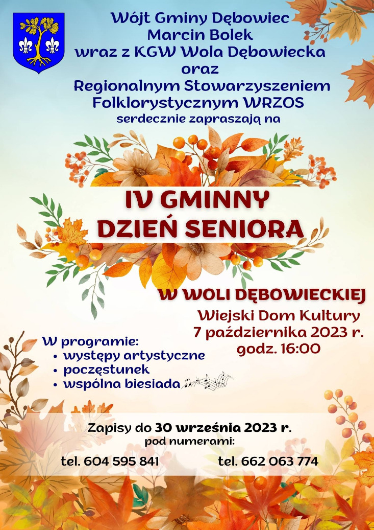 IV Gminny Dzień Seniora - Wola Dębowiecka IV Gminny Dzień Seniora - Wola Dębowiecka