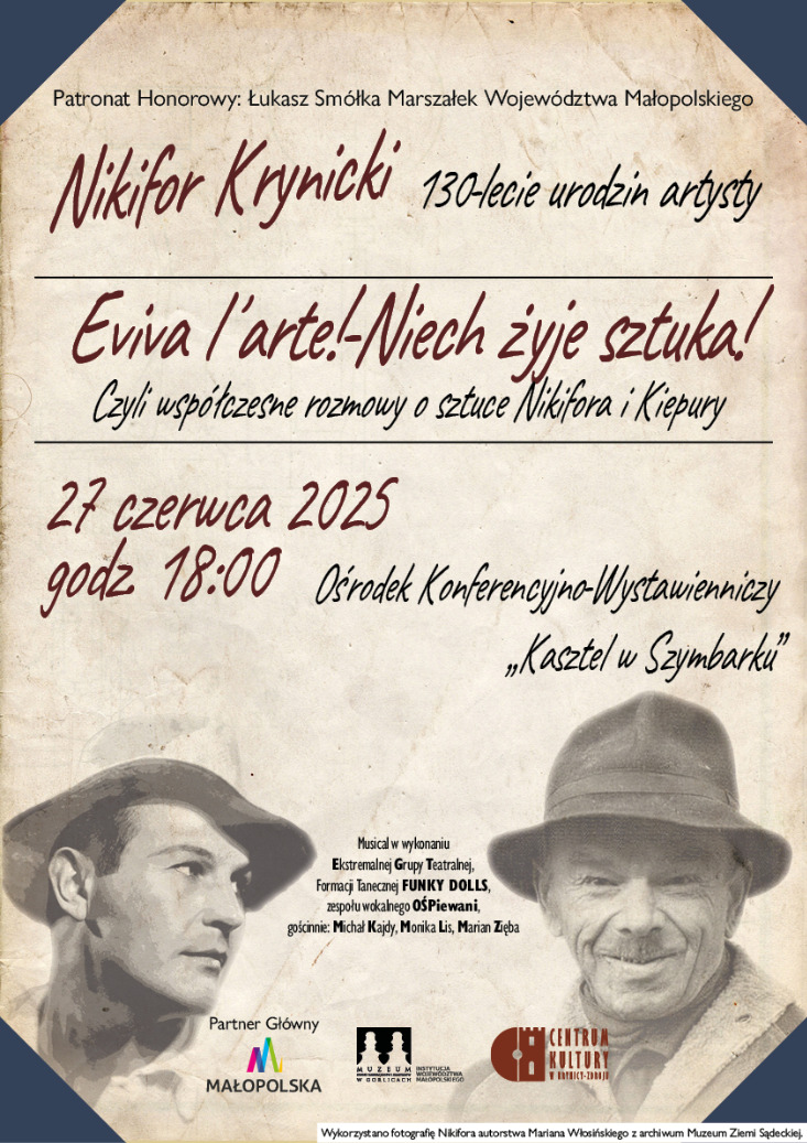 SPEKTAKL „EVIVA L„ARTE! - NIECH ŻYJE SZTUKA!” w 130 ROCZNICĘ URODZIN NIKIFORA SPEKTAKL „EVIVA L„ARTE! - NIECH ŻYJE SZTUKA!” w 130 ROCZNICĘ URODZIN NIKIFORA
