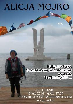 Alicja Mojko  o wrześniowo-październikowej wyprawie do Chin i Tybetu