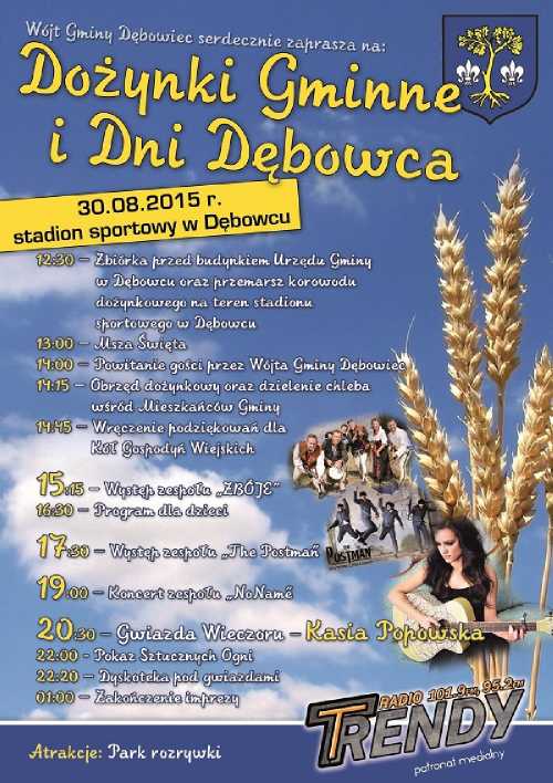 Dożynki Gminne i Dni Dębowca Dożynki Gminne i Dni Dębowca