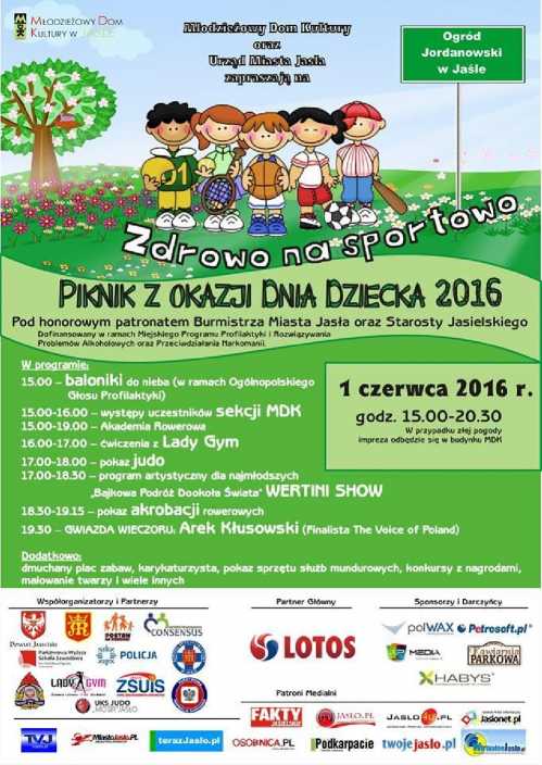 Dzień Dziecka w Jaśle Zdrowo na sportowo MDK Jasło Dzień Dziecka w Jaśle Zdrowo na sportowo MDK Jasło