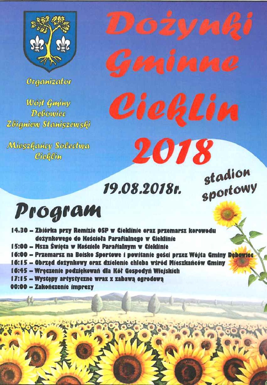 Dożynki Gminne - Cieklin 2018