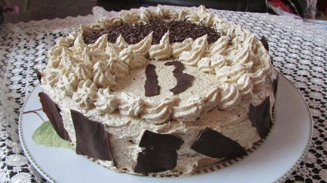 Tort makowy z masą kawową Tort makowy z masą kawową